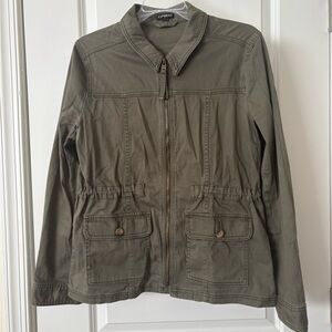 Express Green Utility Jacket for Women